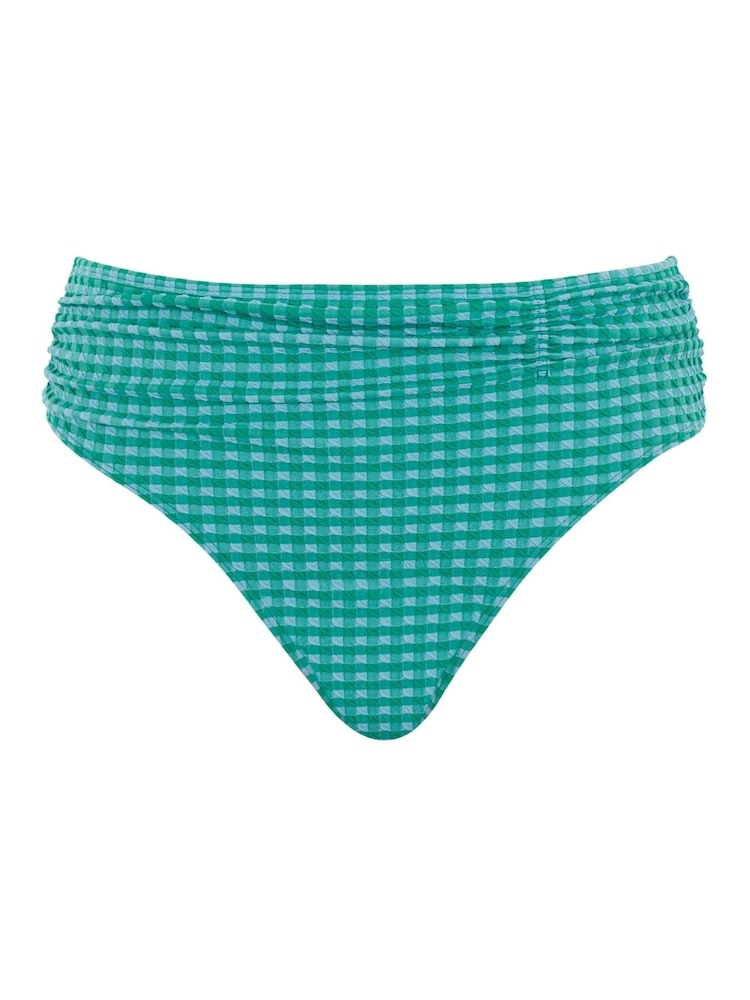 Panache Green Gingham Midi Briefs - Image 4 of 4