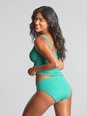 Panache Green Gingham Balcony Cup Tankini - Image 4 of 5