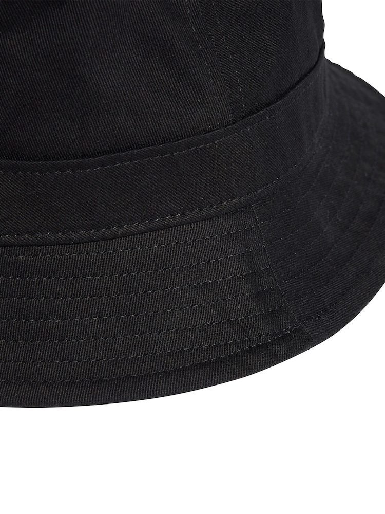 Buy adidas Originals Black Black Trefoil 100% Cotton Bucket Hat