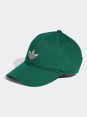 Grün - adidas Originals Adicolour Classic Trefoil 100% Cotton Baseball Cap - Bild 1 von 4