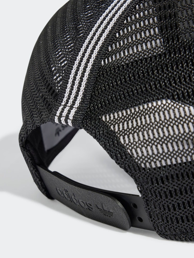adidas Originals Black Curved Trucker Cap - Image 4 of 4 adidas Originals Black Curved Trucker Cap - Image 4 of 4