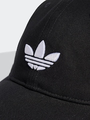 Schwarz - adidas Originals Adicolour Classic Trefoil 100% Cotton Baseball Cap - Bild 3 von 4