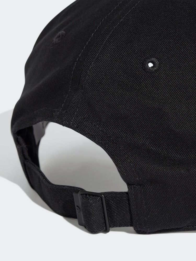 Schwarz - adidas Originals Adicolour Classic Trefoil 100% Cotton Baseball Cap - Bild 4 von 4