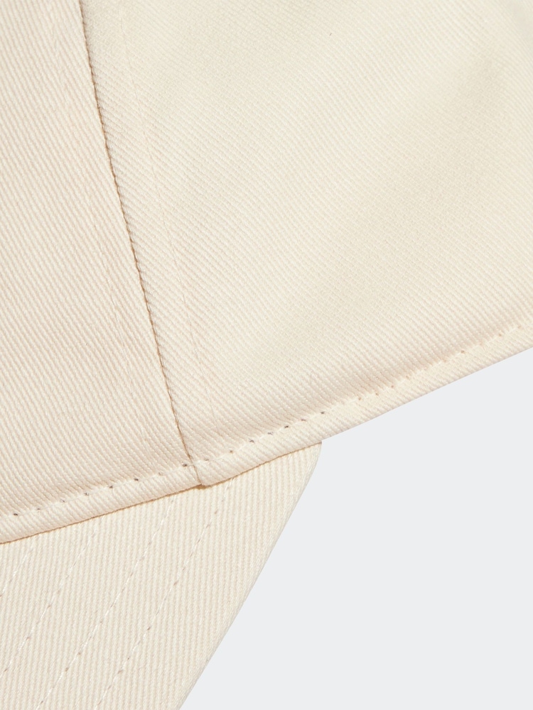 adidas Originals White Adicolour Classic Trefoil 100% Cotton Baseball Cap - Image 3 of 4