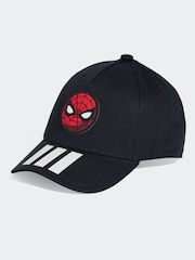 adidas Black Little Kids Marvel Spider-Man 100% Cotton Cap - Image 1 of 4