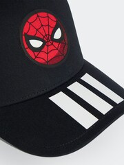 adidas Black Little Kids Marvel Spider-Man 100% Cotton Cap - Image 3 of 4