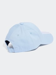 Blau - adidas 3 Stripe 100% Cotton Baseball Hat - Bild 2 von 4