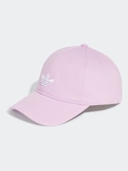 Пурпурный - Бейсболка из 100% хлопка с логотипом-трилистником adidas Originals Adicolour Classic - Image 1 of 4