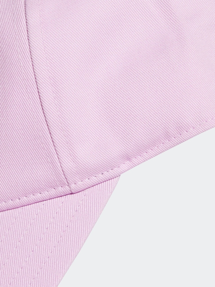 adidas Originals Purple Adicolour Classic Trefoil 100% Cotton Baseball Cap - Image 3 of 4