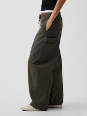 Gap Olive Green Easy Barrel Cargo Trousers - Image 3 of 5
