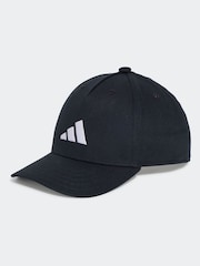 Negro - adidas Kids 3 Bar Cap - Imagen 1 de 4