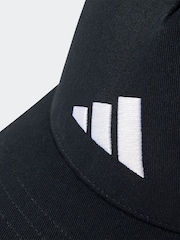 Negro - adidas Kids 3 Bar Cap - Imagen 3 de 4