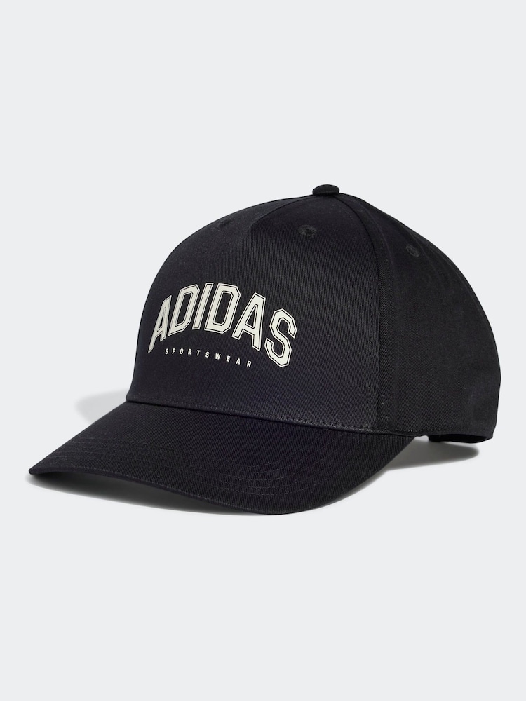 adidas Black Varisty 100% Cotton Cap - Image 1 of 4