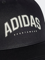 adidas Black Varisty 100% Cotton Cap - Image 3 of 4