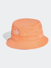 adidas Originals Orange Trefoil 100% Cotton Bucket Bag - Image 1 of 4