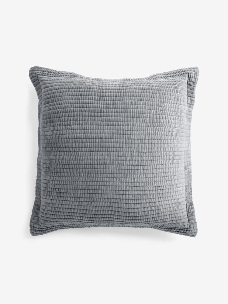 Carrie Velvet 100% Cotton Cushion - Image 3 of 5