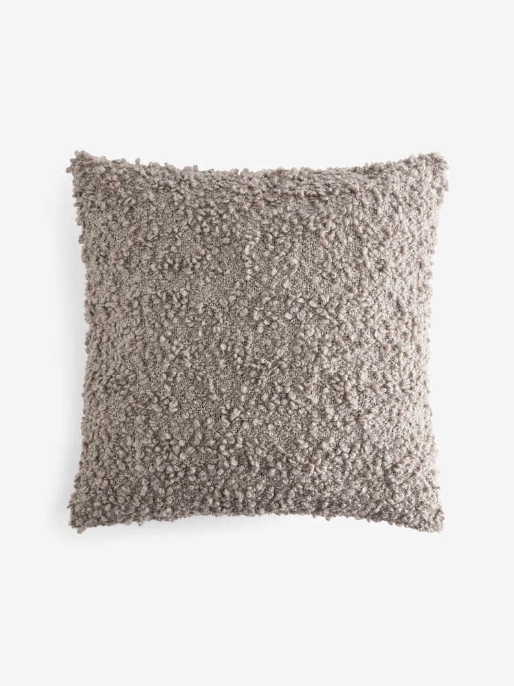 Dark Natural Cosy Texture 50 x 50cm Cushion - Image 3 of 5