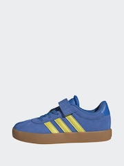 adidas Blue/Yellow VL Court 3.0 Trainers - Image 2 of 9