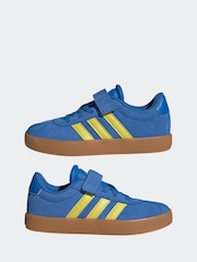adidas Blue/Yellow VL Court 3.0 Trainers - Image 5 of 9
