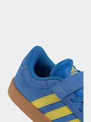 adidas Blue/Yellow VL Court 3.0 Trainers - Image 8 of 9