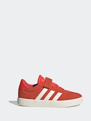 adidas Red/White VL Court 3.0 Trainers - Image 1 of 9