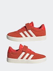 adidas Red/White VL Court 3.0 Trainers - Image 5 of 9