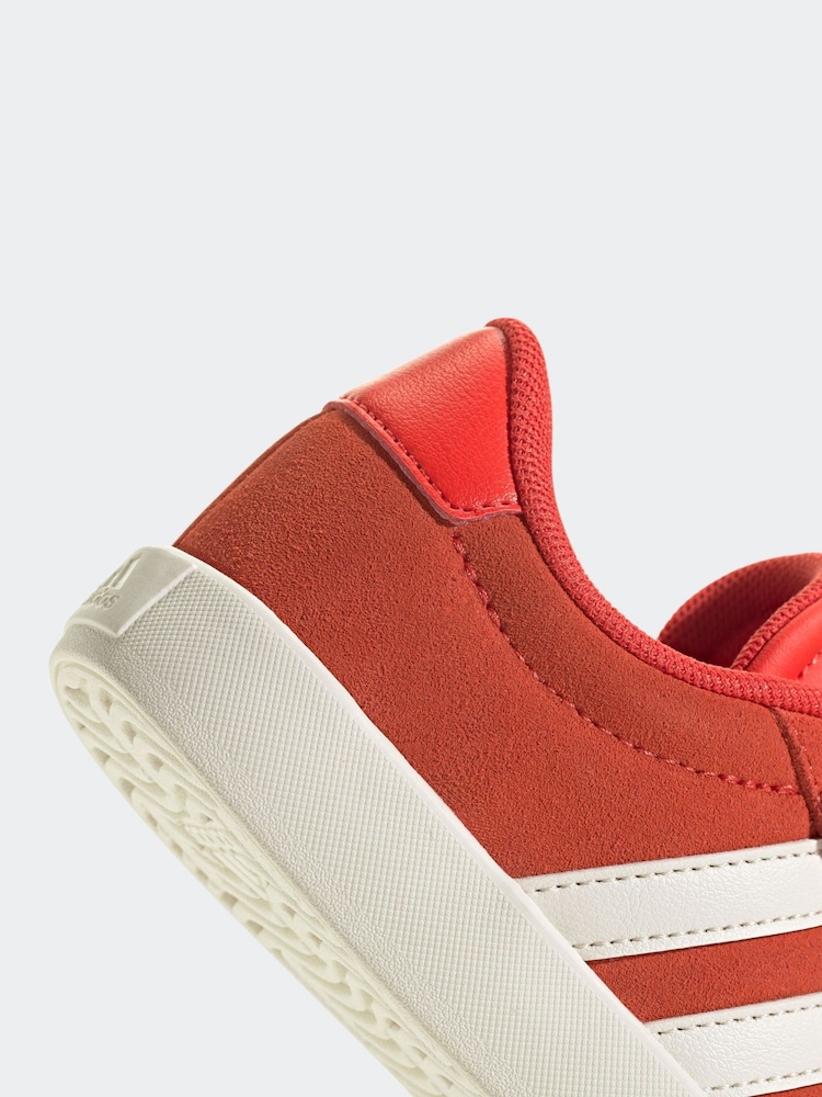 adidas Red/White VL Court 3.0 Trainers - Image 9 of 9