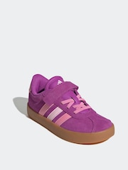 adidas Pink/Purple VL Court 3.0 Trainers - Image 3 of 9