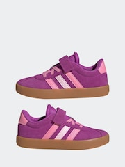 adidas Pink/Purple VL Court 3.0 Trainers - Image 5 of 9