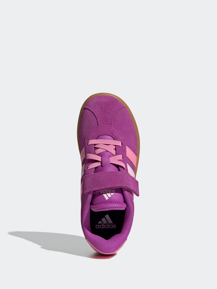 adidas Pink/Purple VL Court 3.0 Trainers - Image 6 of 9