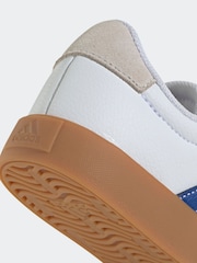 adidas White/Blue VL Court 3.0 Trainers - Image 9 of 9
