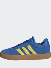 adidas Blue/Yellow VL Court 3.0 Trainers - Image 3 of 10