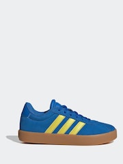 adidas Blue/Yellow VL Court 3.0 Trainers - Image 4 of 10