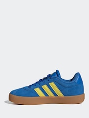 adidas Blue/Yellow VL Court 3.0 Trainers - Image 5 of 10