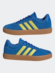 adidas Blue/Yellow VL Court 3.0 Trainers - Image 6 of 10