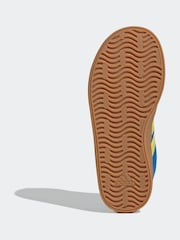 adidas Blue/Yellow VL Court 3.0 Trainers - Image 8 of 10
