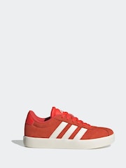 adidas Red/White VL Court 3.0 Trainers - Image 1 of 10