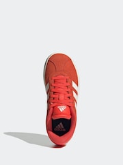 adidas Red/White VL Court 3.0 Trainers - Image 8 of 10