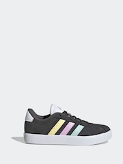 adidas Grey/Blue VL Court 3.0 Trainers - Image 1 of 9