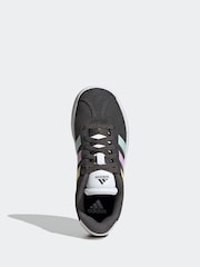 adidas Grey/Blue VL Court 3.0 Trainers - Image 6 of 9