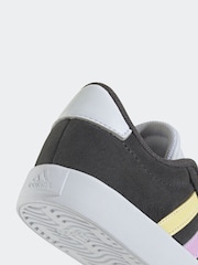 adidas Grey/Blue VL Court 3.0 Trainers - Image 9 of 9