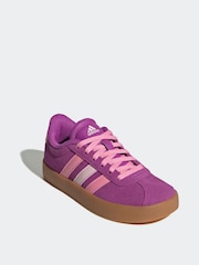 adidas Purple Blue VL Court 3.0 Trainers - Image 3 of 9