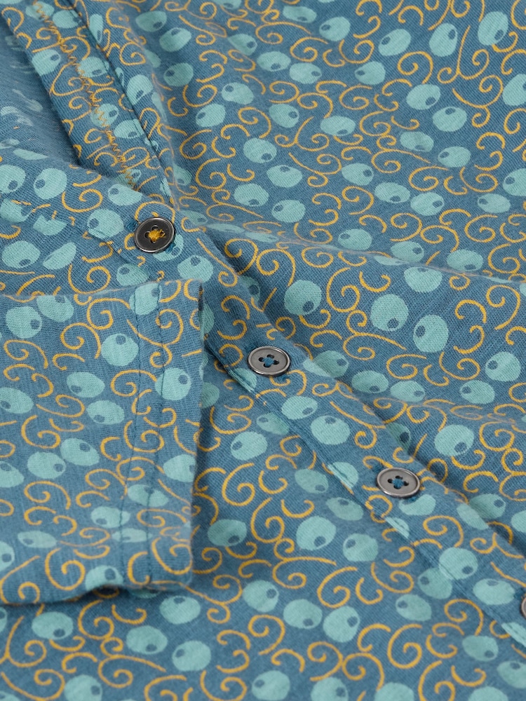 White Stuff Green Annie 100% Cotton Jersey Shirt - Image 7 of 7