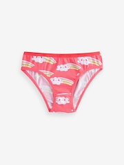 Pink/Yellow Character Bikini Briefs 5 Pack (5-16yrs) - Image 3 of 9