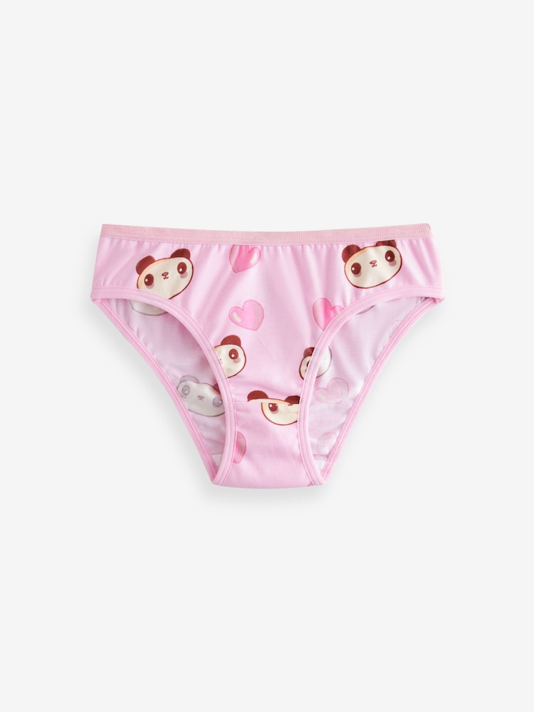 Pink/Yellow Character Bikini Briefs 5 Pack (5-16yrs) - Image 5 of 9