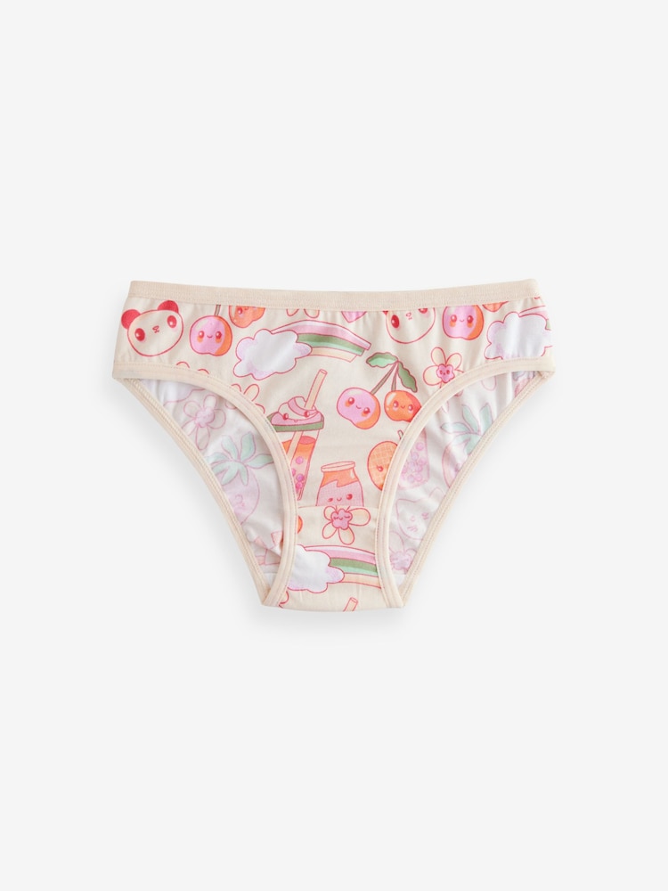 Pink/Yellow Character Bikini Briefs 5 Pack (5-16yrs) - Image 6 of 9