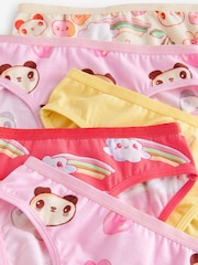 Pink/Yellow Character Bikini Briefs 5 Pack (5-16yrs) - Image 9 of 9