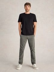 White Stuff Black 100% Cotton Abersoch Short Sleeve T-Shirt - Image 1 of 6