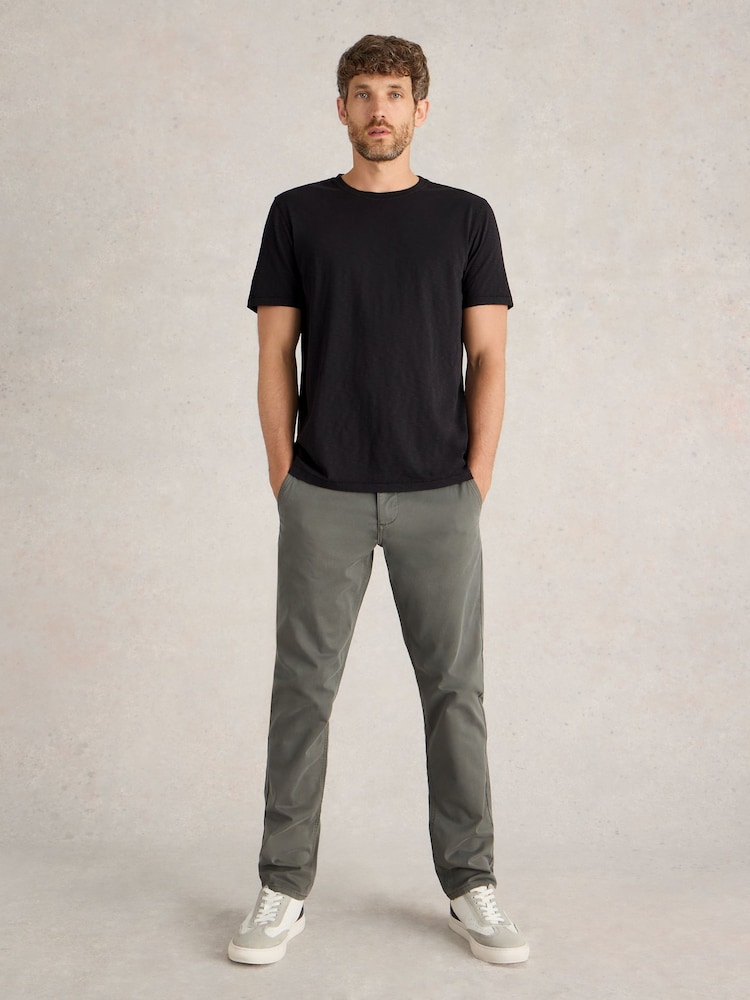White Stuff Black 100% Cotton Abersoch Short Sleeve T-Shirt - Image 1 of 6