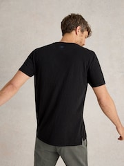White Stuff Black 100% Cotton Abersoch Short Sleeve T-Shirt - Image 2 of 6